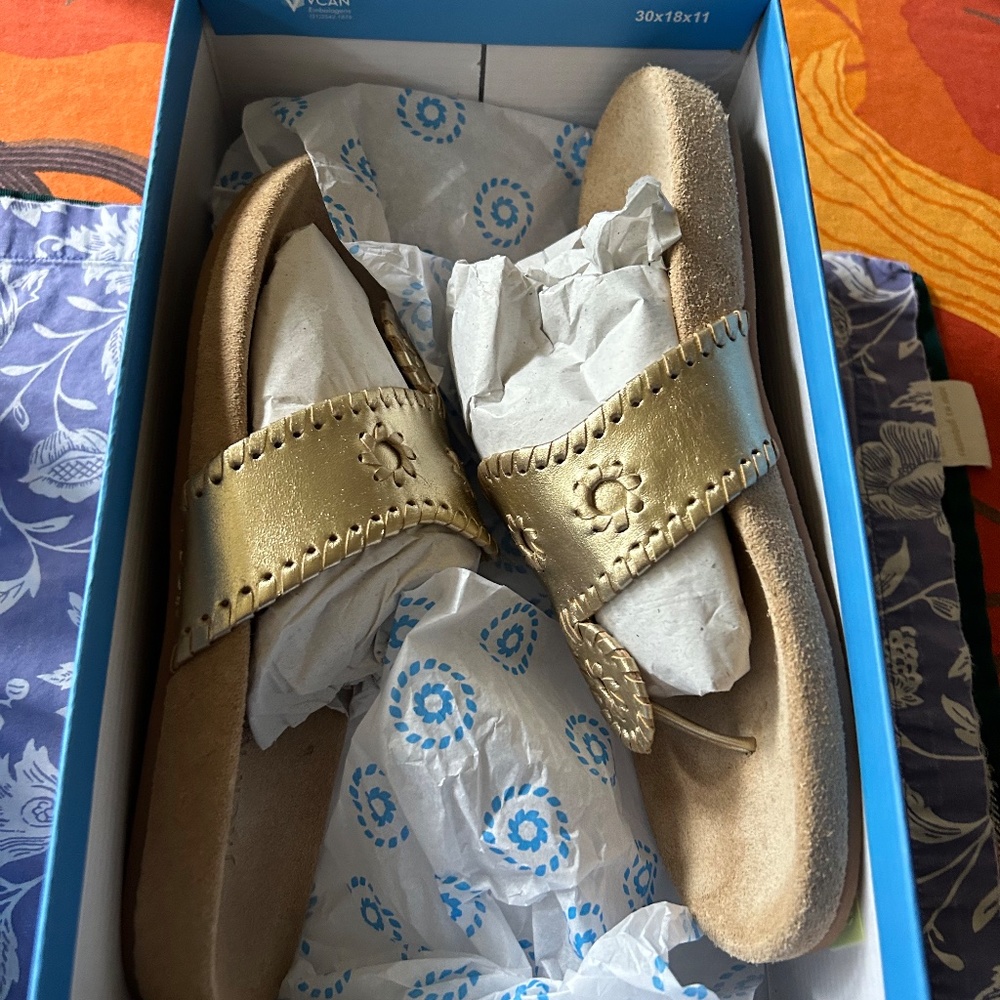 Jack Rogers Comfort Sandals Size 9 Platinum - Picture 6 of 6